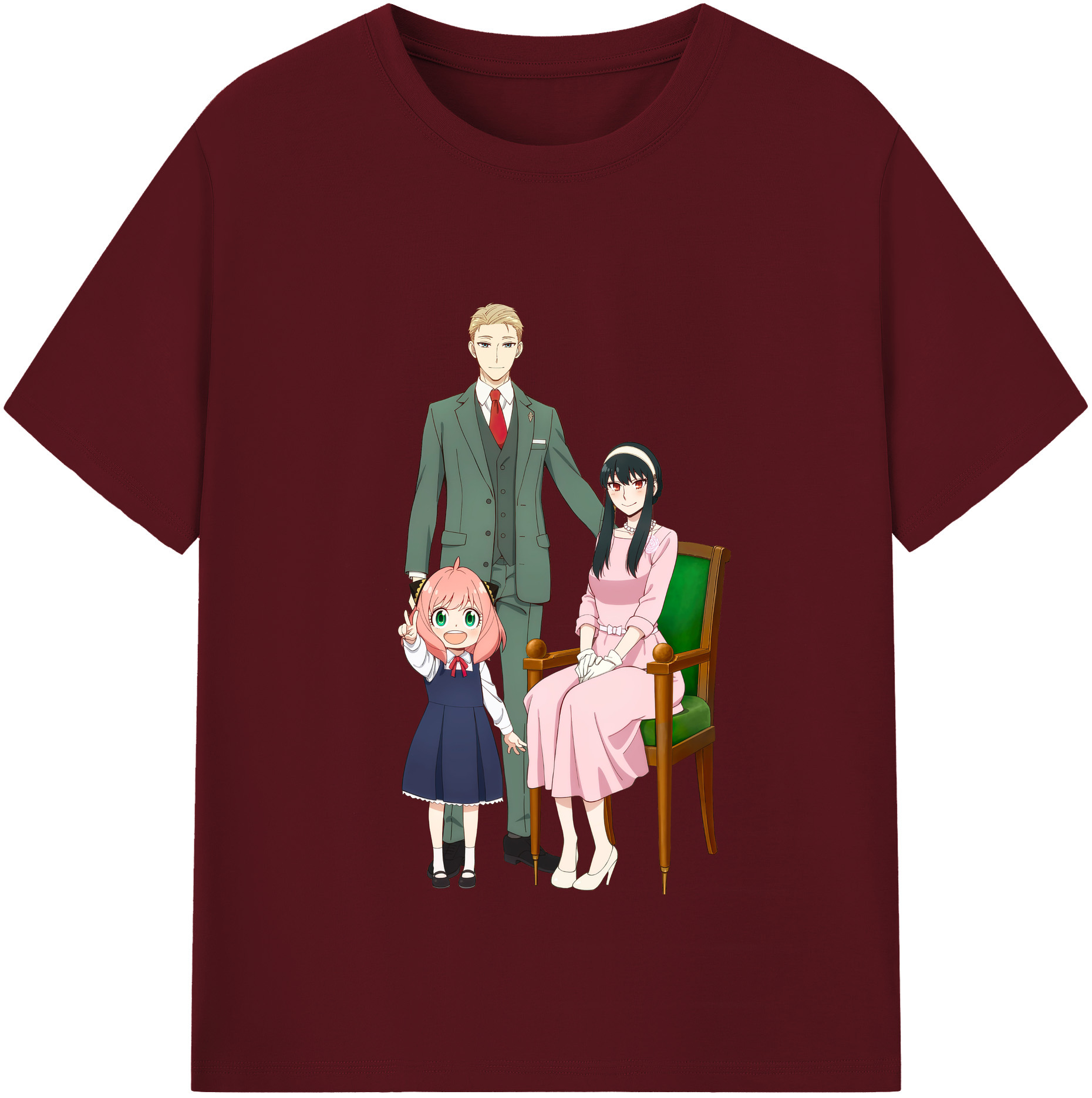 （画像用） SPY×FAMILY间谍家家酒 綿100％半袖Tシャツ（フロントプリント）